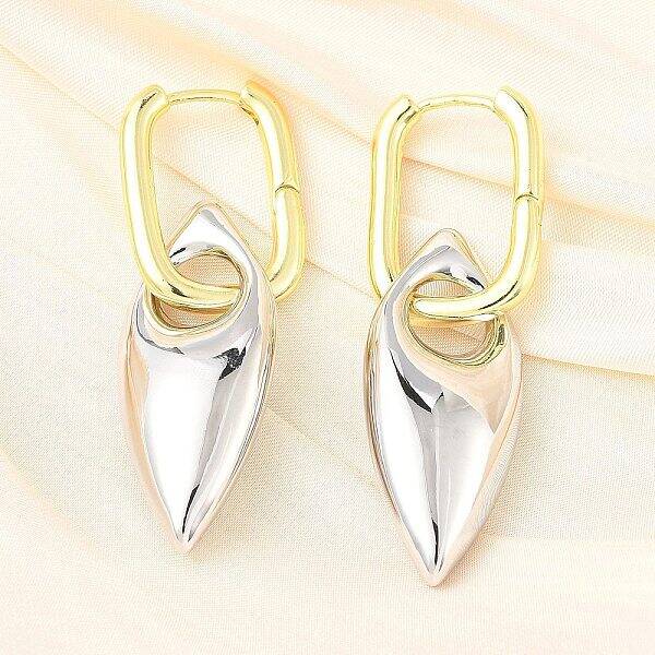 Horse Eye Brass Hoop Earrings for Women