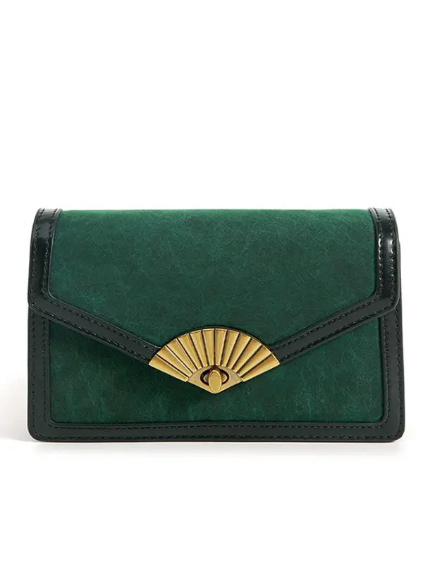 Smting pearl chain mini flap bag with Folding Fan Lock