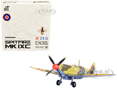 Supermarine Spitfire MK IXC Fighter Aircraft Royal Air Force Ldr. Stanislav Skalsk Polish Combat Team North Africa (1943) 1/7...