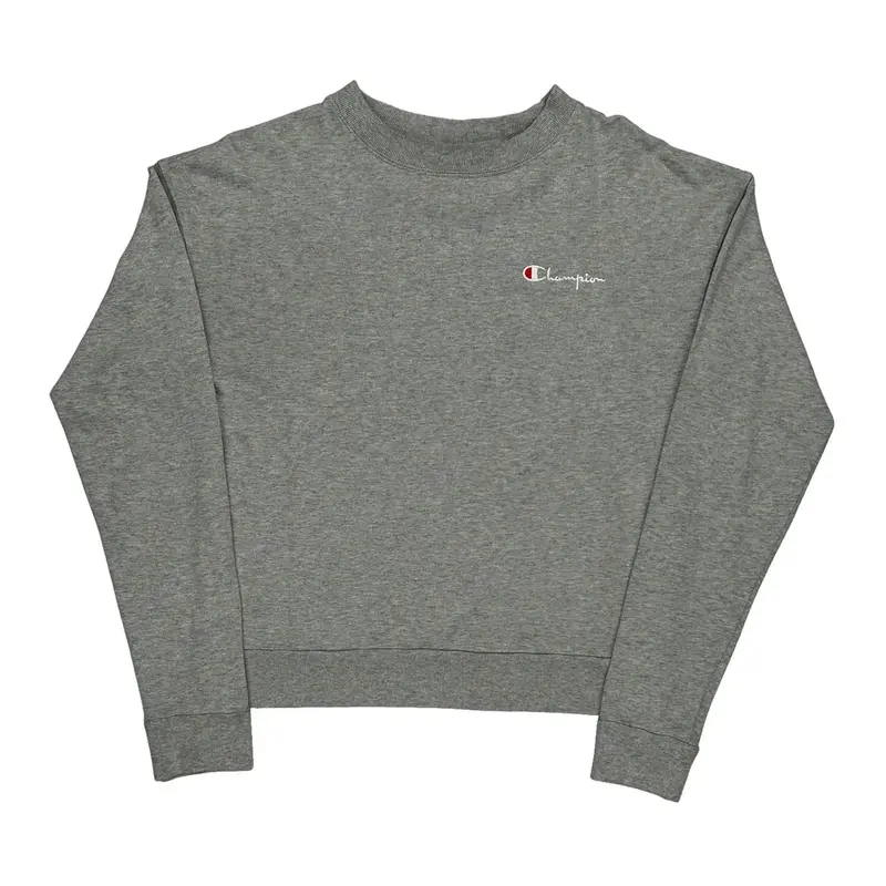 Champion Sweatshirt - Small Grey Cotton Blend