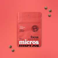micros focus – mini pack | Natural Brain-Boosting Mints | Edible Supplement | Vegan & Sugar-free with L-Theanine, Lion’s ...