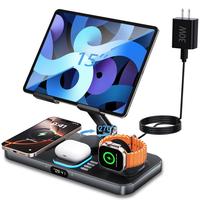 SPGUARD 2025 Unique New Style - Wireless Charger 6 in 1 Wireless Charging Station for Multiple Devices, Mag-Safe Charging Sta...
