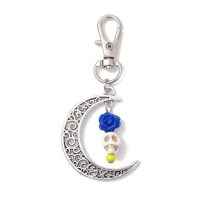 Skull Synthetic Turquoise & Resin Pendants Decorations