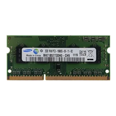 Samsung M471B5773DH0-CH9 | 2GB DDR3-1333MHz PC3-10600 Non-ECC Unbuffered SODIMM CL9 1Rx8 1.5V 204-Pin Memory Module