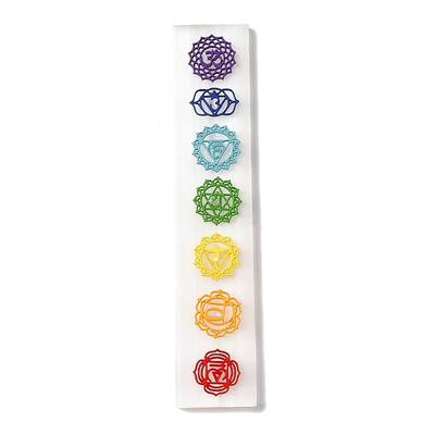 Seven Chakra Symbol Engraved Stick Jewelry