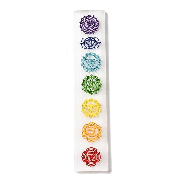 Seven Chakra Symbol Engraved Stick Jewelry