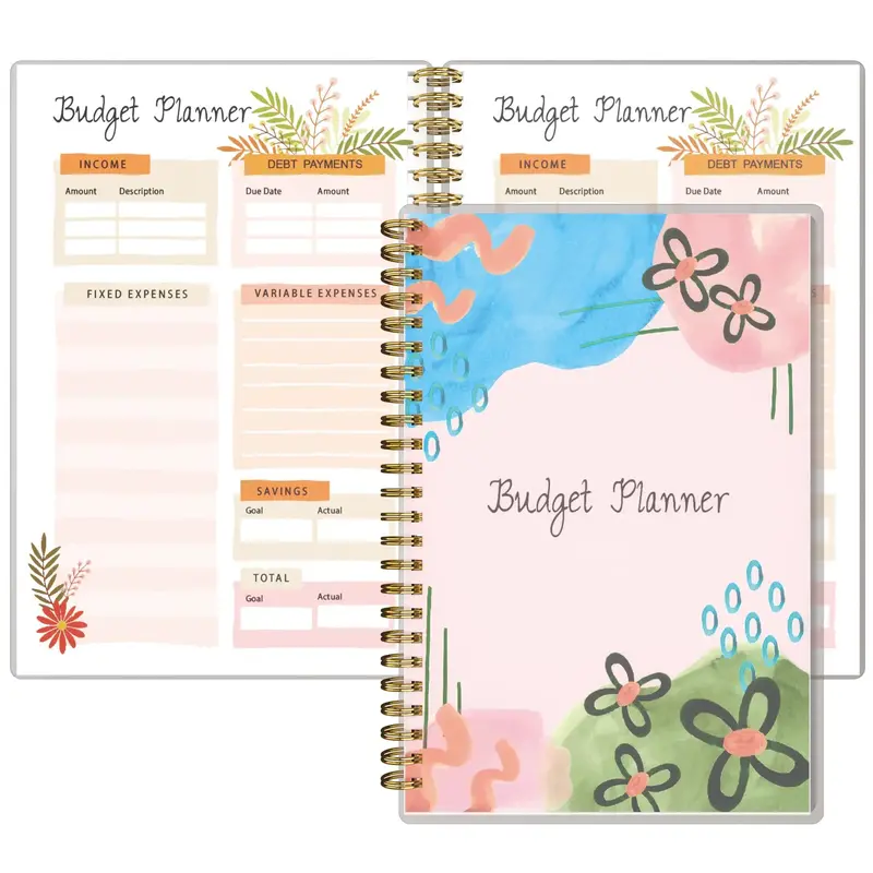 Budget Binder Budget Planner Saving Challenge, 1 Count Expense Tracker Notebook With Monthly Finance Organizer, Undated Finan...