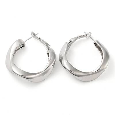 Brass Hoop Earrings