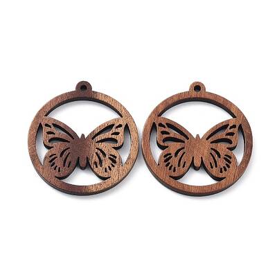 Walnut Wood Laser Cut Pendants