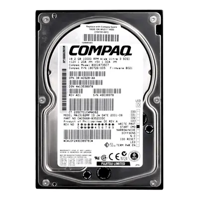 3R-A0928-AA HP 18.2GB Ultra-160 SCSI 10000 3.5-inch Hard Drive