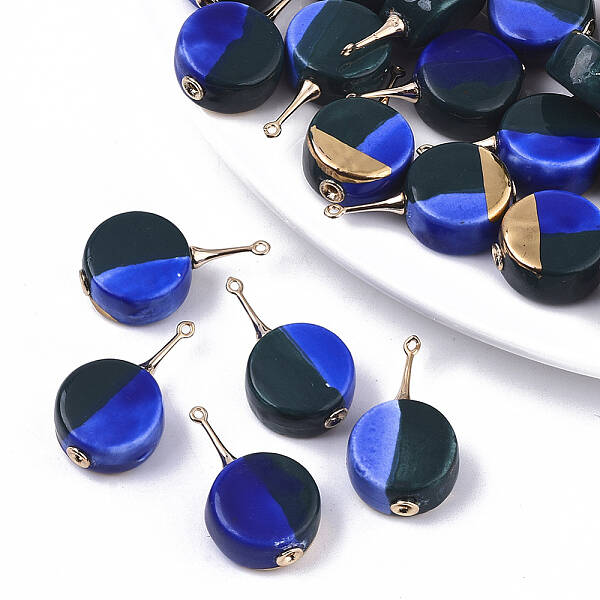 Tri-color Handmade Porcelain Pendants