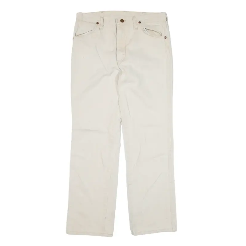 WRANGLER Jeans Cream Denim Regular Straight Womens W32 L30