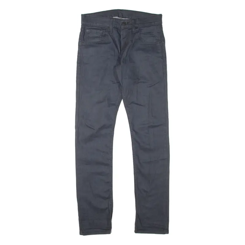 LEVI'S 65504 Mens Jeans Grey Slim Skinny W30 L32