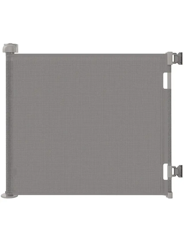 Retractable Baby Gate,Mesh Baby Gate or Mesh Dog Gate,33 Tall,Extends up to 55/71/118 Wide,Child Safety Gate for Door...