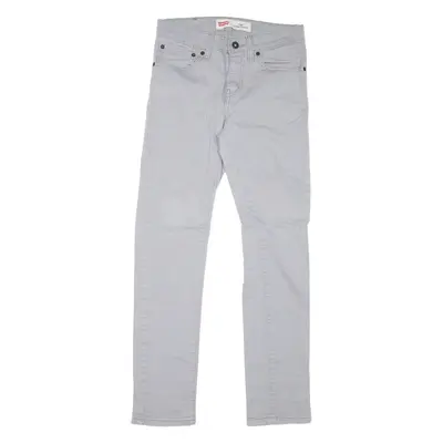 LEVI'S 511 Jeans Boys Grey Skinny Straight W28 L28