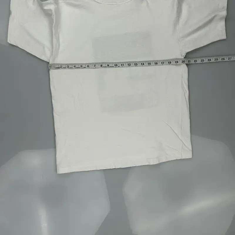 Baie-James Single Stitch Graphic T-Shirt - Medium White Cotton