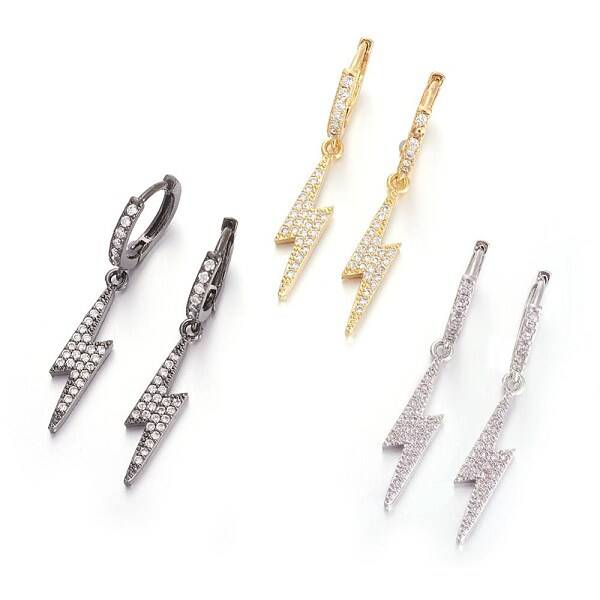 Brass Leverback Earrings