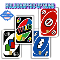 Uno Custom Decal Credit Card Cover Vinyl Skin Sticker Durable Waterproof Easy Install Personalize Your Card Safely Holographi...