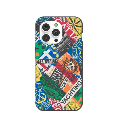 Black Seafaring iPhone 14 Pro Case