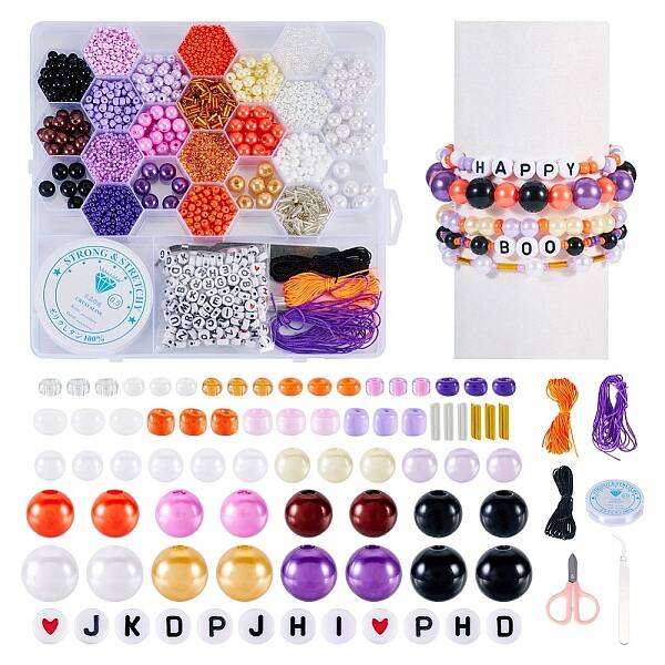 DIY 24 Style ABS & Acrylic Beads Jewelry Making Finding Kit