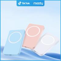 Magnetic Power Bank 5000mAh, 20W Fast Charging Battery Pack with USB-C, Magsafe-Compatible Portable Charger for iPhone 15/14/...