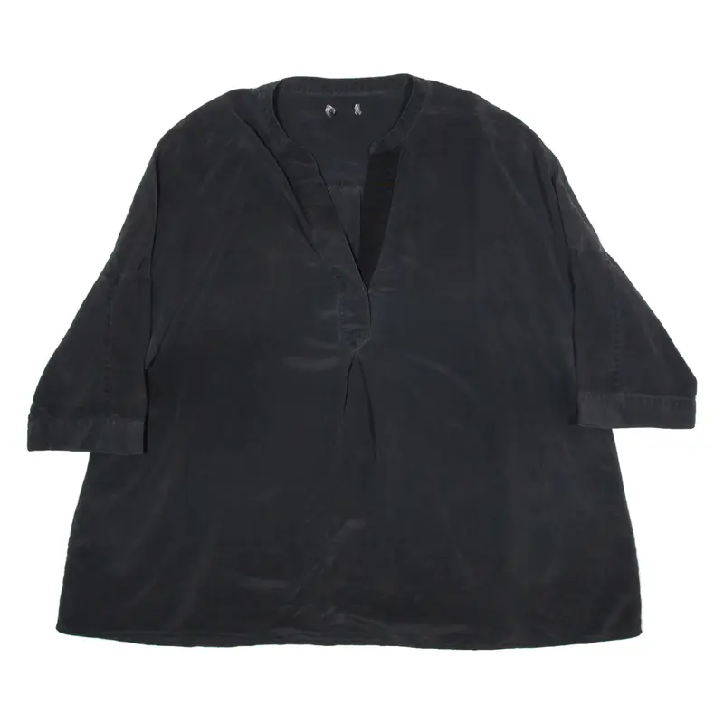 Womens Top Black V-Neck 2XL