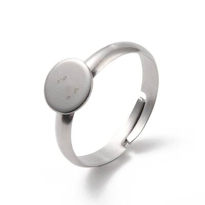 Non-Tarnish 304 Stainless Steel Pad Ring Settings