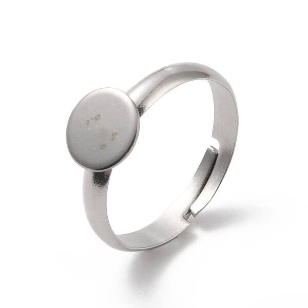 Non-Tarnish 304 Stainless Steel Pad Ring Settings