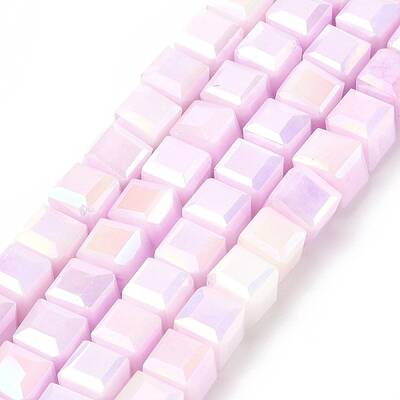 Electroplate Opauqe Glass Beads Strands