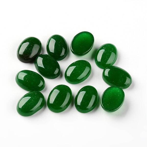 Oval Natural Malaysia Jade Cabochons