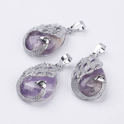 Natural Amethyst Pendants