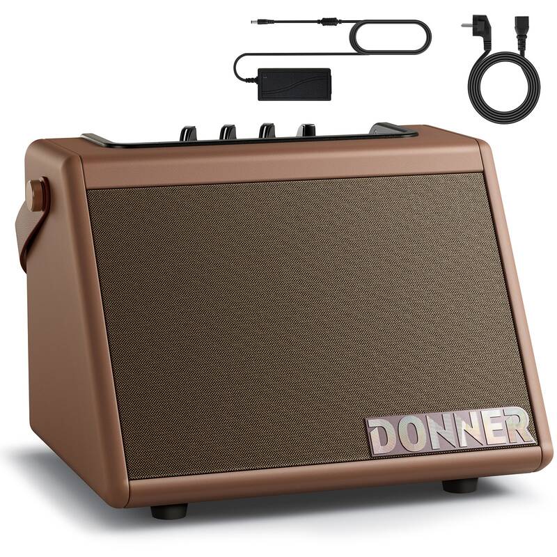 Donner DDA-20 Mini Electronic Drum Amplifier - Brown