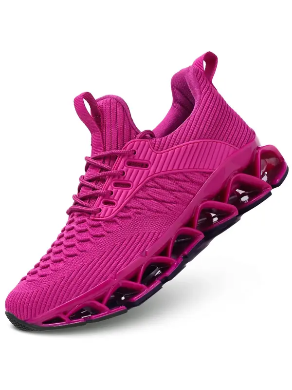 Sporty Round Toe Trainers for Summer 2025,  Women's Sneakers, Fall Lace Up Front Mesh Breathable Sports Running Shoes, Sneake...