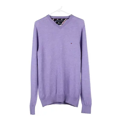 Tommy Hilfiger Jumper - Small Purple Cotton