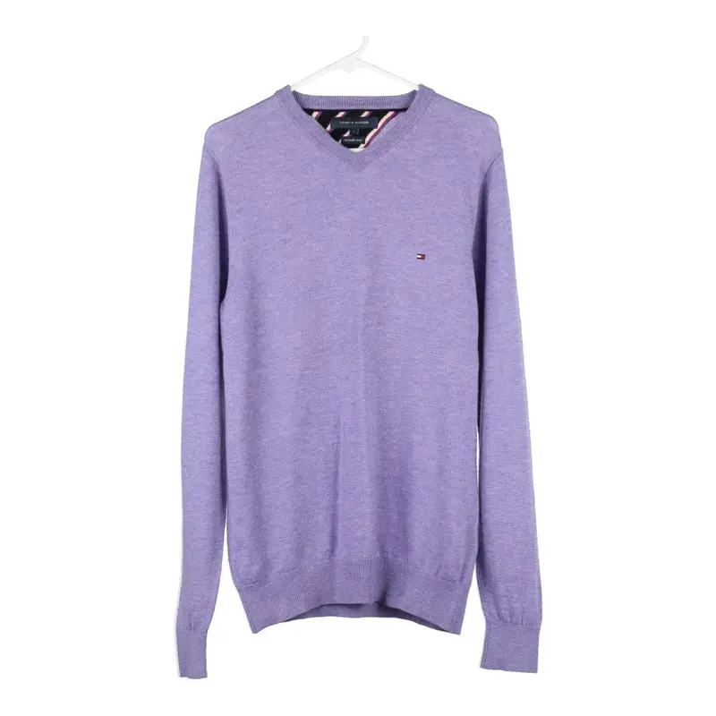 Tommy Hilfiger Jumper - Small Purple Cotton