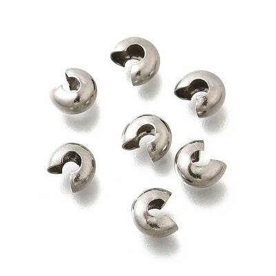 304 Stainless Steel Crimp Beads Covers