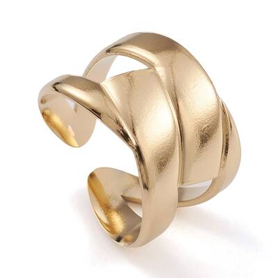 Ion Plating(IP) 304 Stainless Steel Cuff Rings