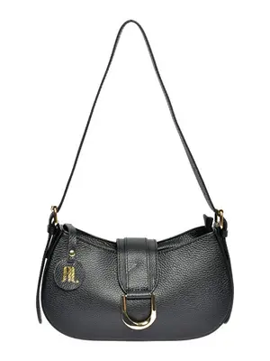 Anna Luchini Borsa Da Donna In Pelle Banana Bag nero