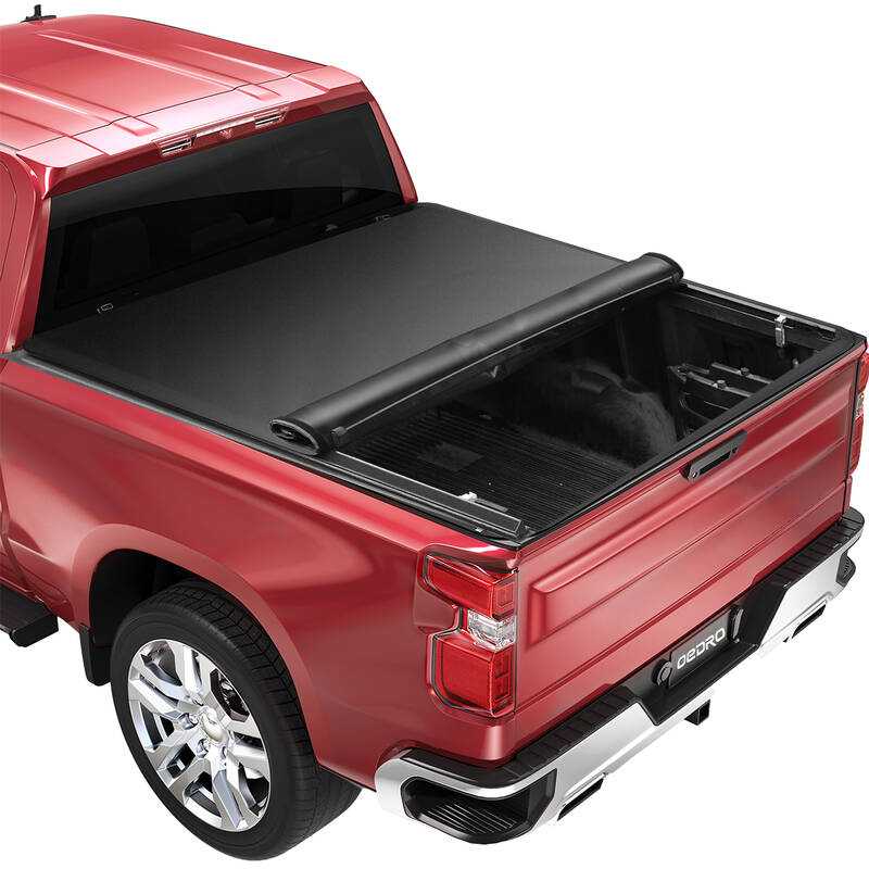 OEDRO 5ft Soft Roll-Up Tonneau Cover for 2020-2025 Jeep Gladiator | Lightweight, Waterproof, Easy-Install Truck Bed Protectio...