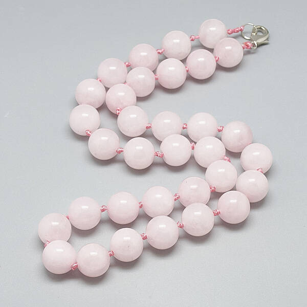 Natural Rose Quartz Beaded Necklaces