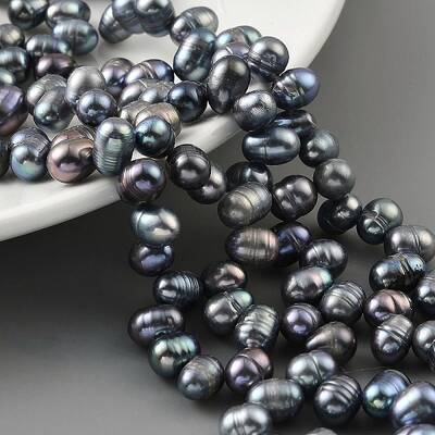 Dyed Natural Cultured Freshwater Pearl Beads Strands
