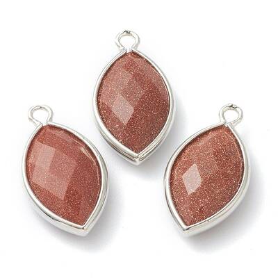 Synthetic Goldstone Pendants