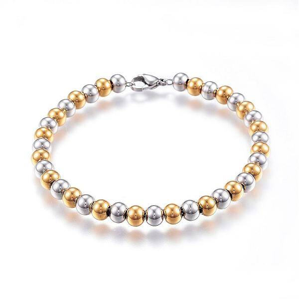 201 Stainless Steel Ball Chain Bracelets