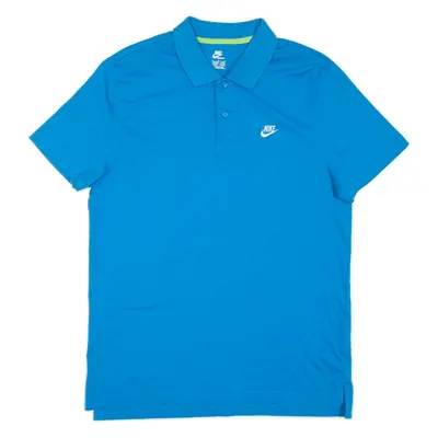 NIKE Mens Polo Shirt Blue L