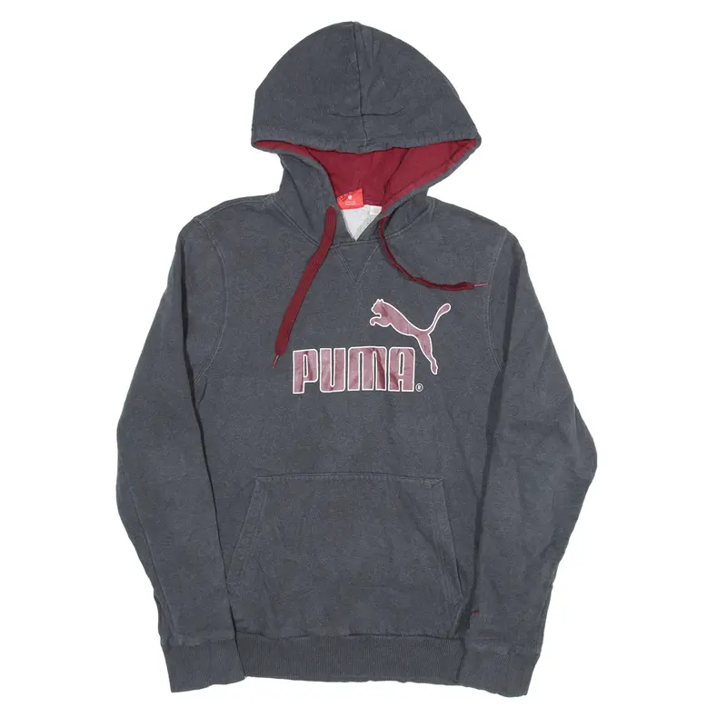 PUMA Hoodie Grey Pullover Mens S