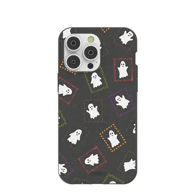 Black Ghost Stamps iPhone 14 Pro Max Case