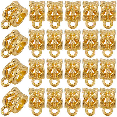 160Pcs Tibetan Style Alloy Tube Bails