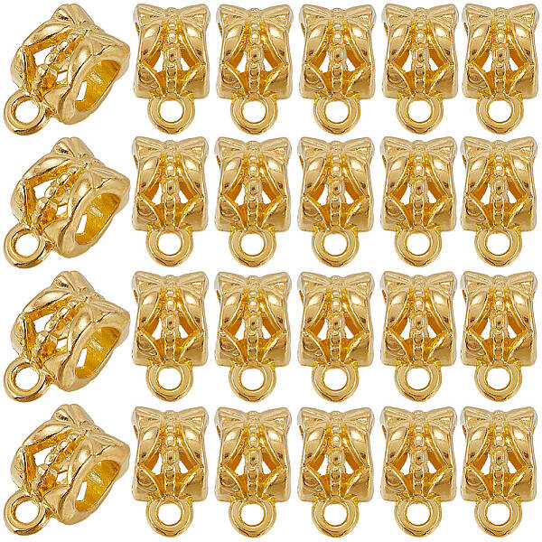 160Pcs Tibetan Style Alloy Tube Bails