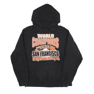 4 SEASONS APPAREL San Francisco USA Hoodie Black Pullover Mens M