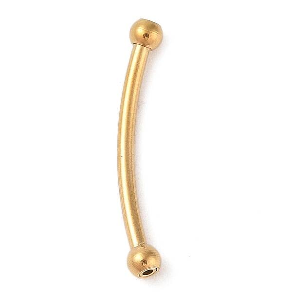 304 Stainless Steel Curved Tube Beads